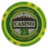 Casino Series $25 poker chip green