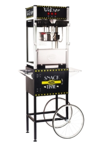 16oz Grand Popper popcorn machine with cart black