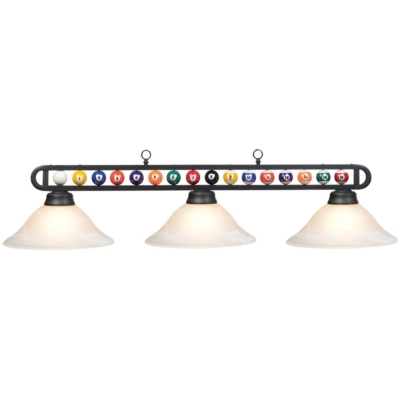 Image sur BB-55 MB/WH | 55" MB/WHITE BILLIARD BALL FIXTURE