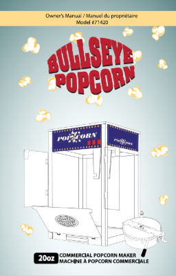Picture of Instruction manual 20oz Instruction Manual for Popcorn machine 20oz