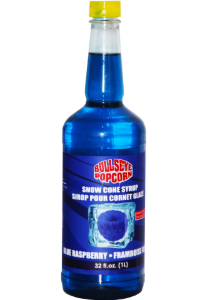 Image de Bullseye popcorn - Sirop à cônes glacés saveur framboise bleue  1L