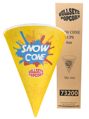 Image sur  Cônes cirés pour cornet glacé 6oz - Boite de 100 pcs