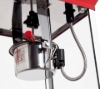 Red 4oz popcorn machine - kettle detail
