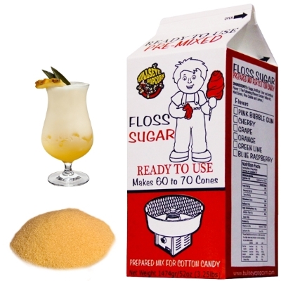 Image sur Sucre à barbe à papa Pina Colada 3.25lb -Jaune pâle